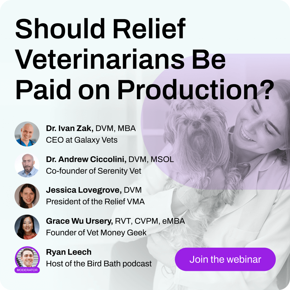 serenity-vet-webinar-Should Relief Veterinarians Be Paid on Production