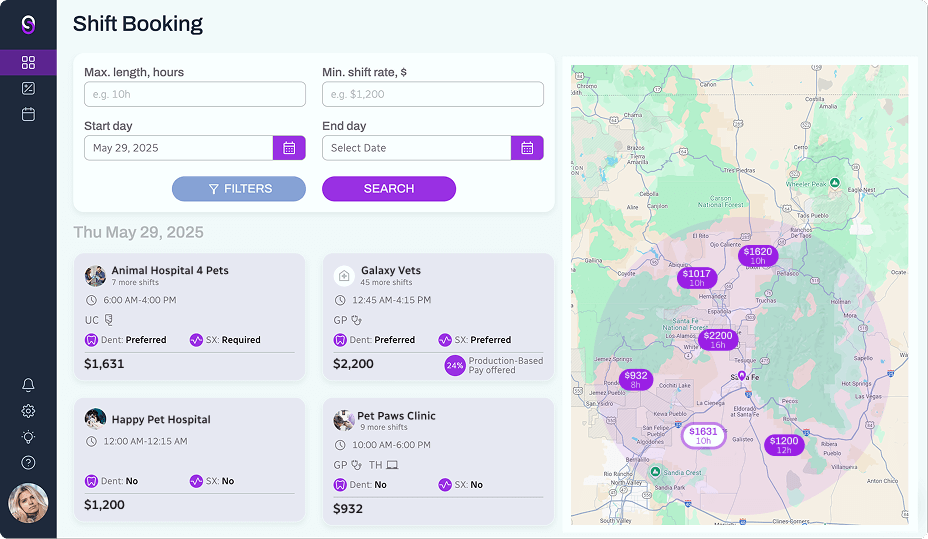 serenity-relief-vet-plafrom-dashboard-map