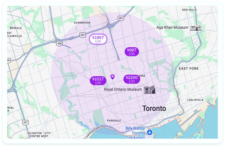toronto relief vet map